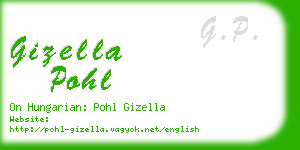 gizella pohl business card